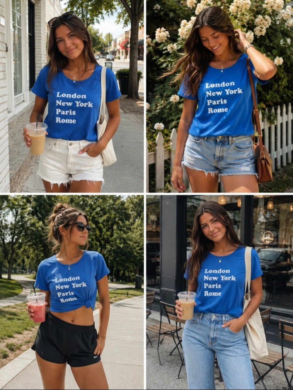 J. Crew Cities List Graphic Tee Size Small